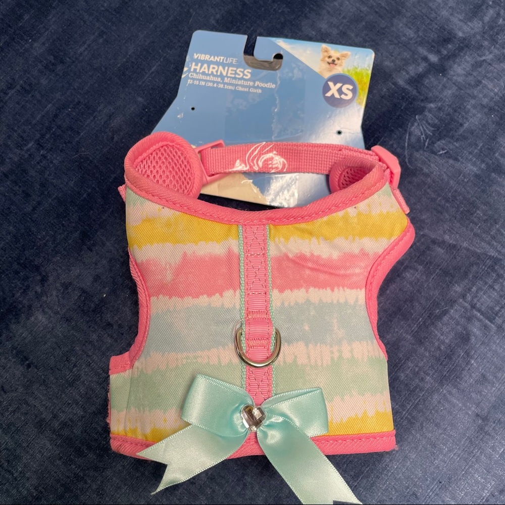 XS Dog harness pastels